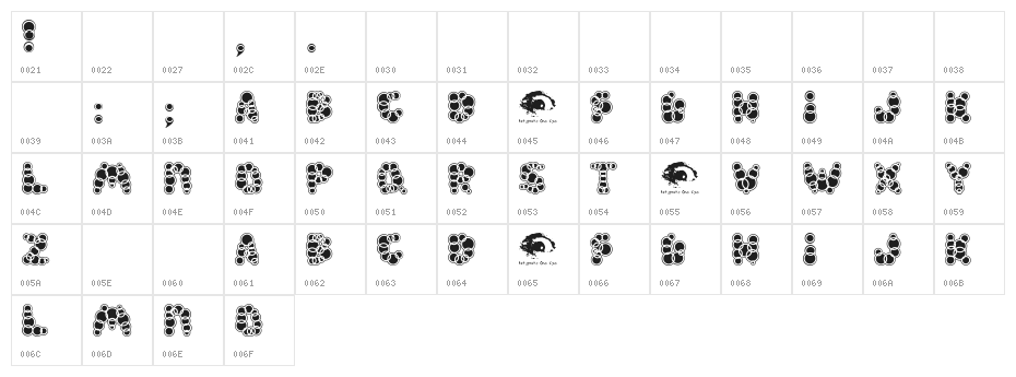 ShampooSW Character Map