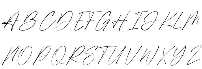 Shamson Signature Schriftart Groß