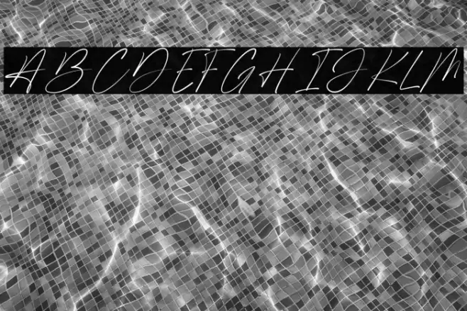 Shamson Signature Caratteri examples