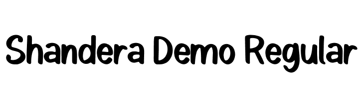 Shandera Demo Regular  नि: शुल्क फ़ॉन्ट्स डाउनलोड