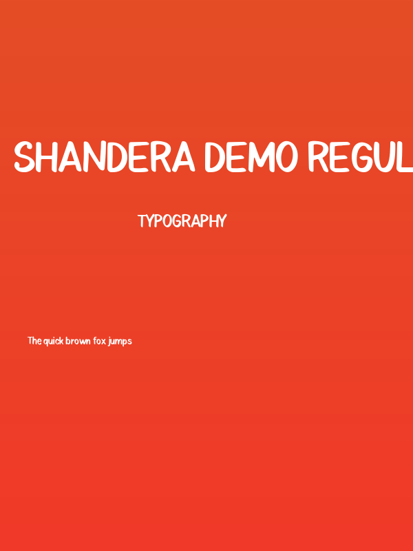 Shandera Demo Regular Poster