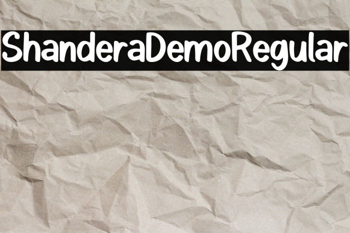 ShanderaDemo-Regular Example 1