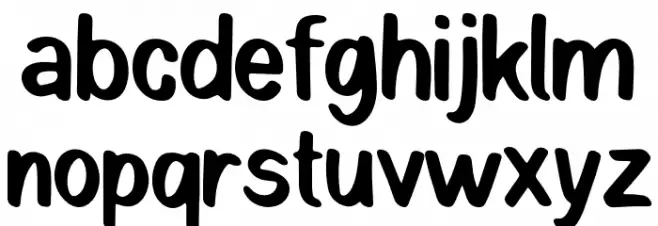 ShanderaDemo-Regular फ़ॉन्ट लोअरकेस