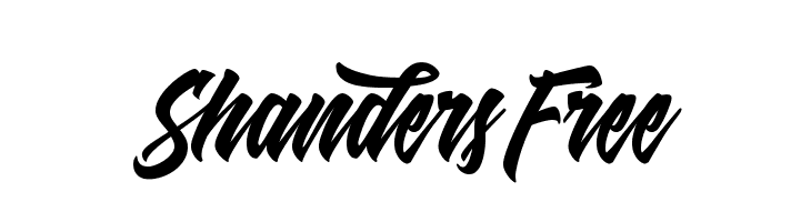 Shanders Free  Free Fonts Download