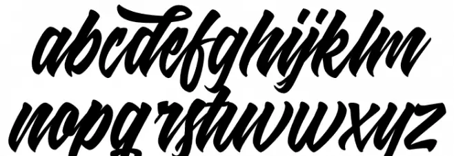 Shanders Free Font Litere mici