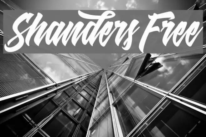 Shanders Free Font examples