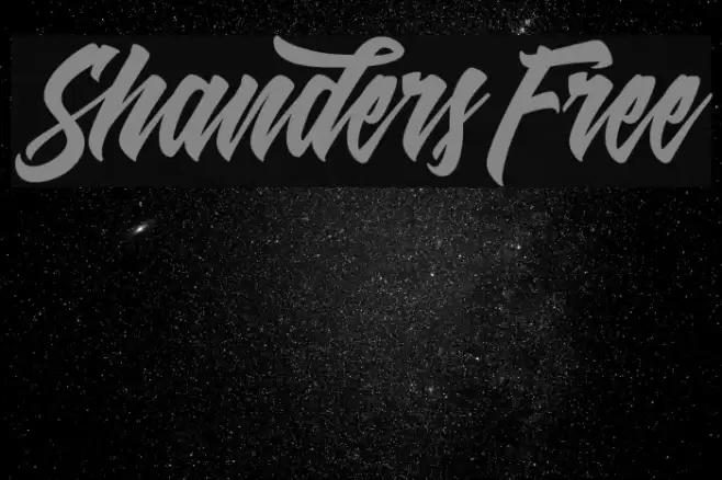 Shanders Free Font examples