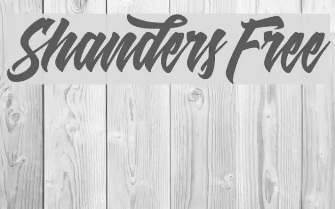 Shanders Free Font examples