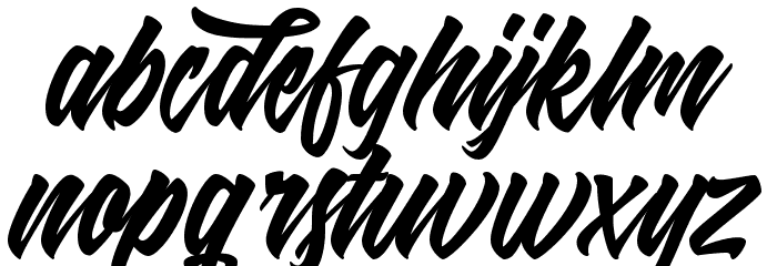 Shanders Free Font LOWERCASE
