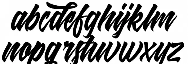 Shanders Free Font LOWERCASE
