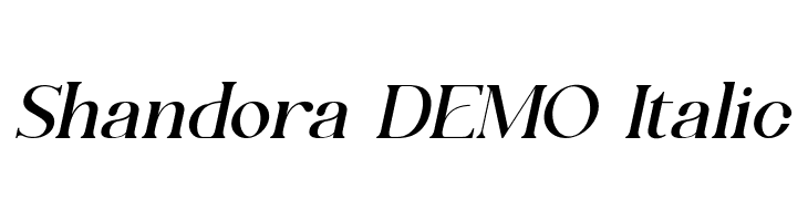 Shandora DEMO Italic  Descarca Fonturi Gratis