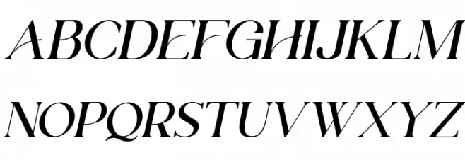 Shandora DEMO Italic Schriftart Groß