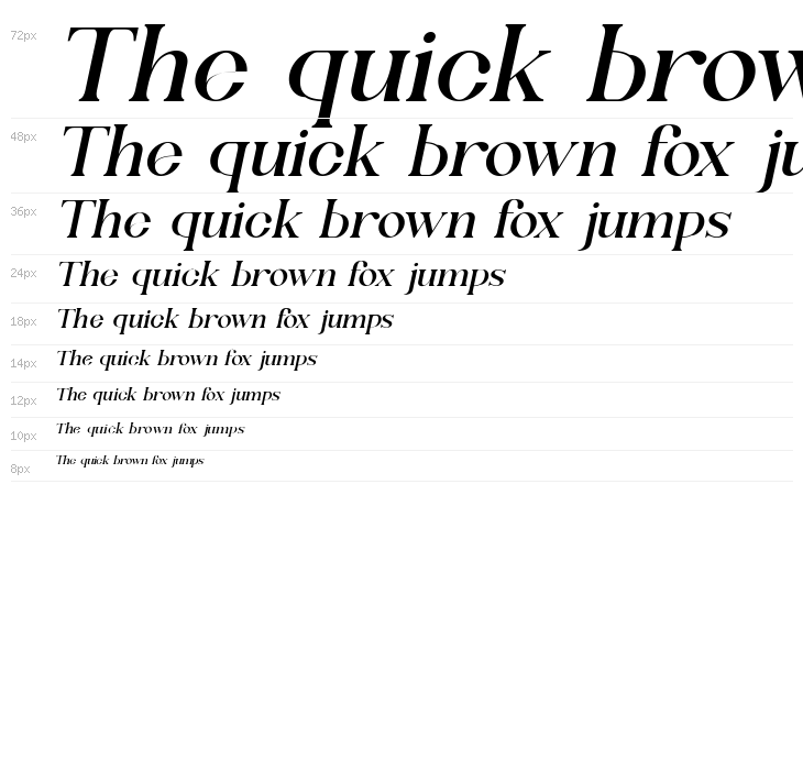 Shandora DEMO Italic Waterfall