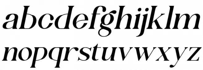 Shandora DEMO Italic Fuentes MINÚSCULAS
