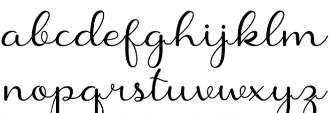 Shanela Caratteri MINUSCOLO