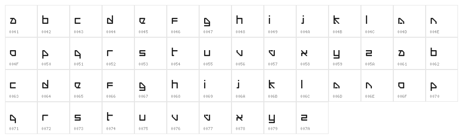 Shanghai Regular Character Map
