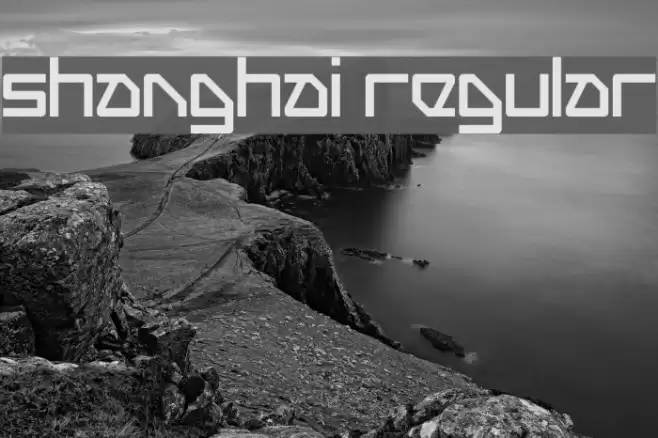 Shanghai Regular Font examples