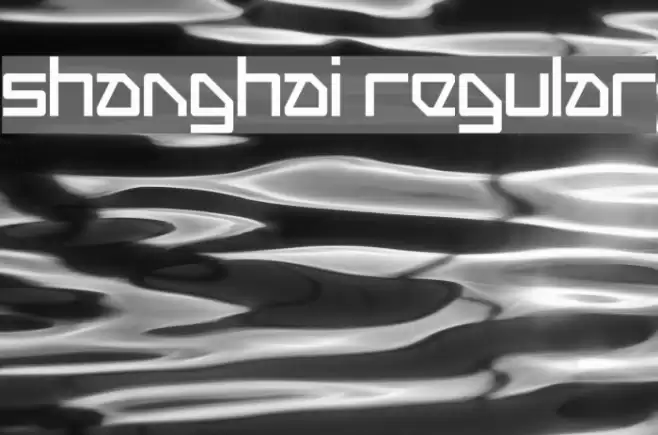 Shanghai Regular Font examples