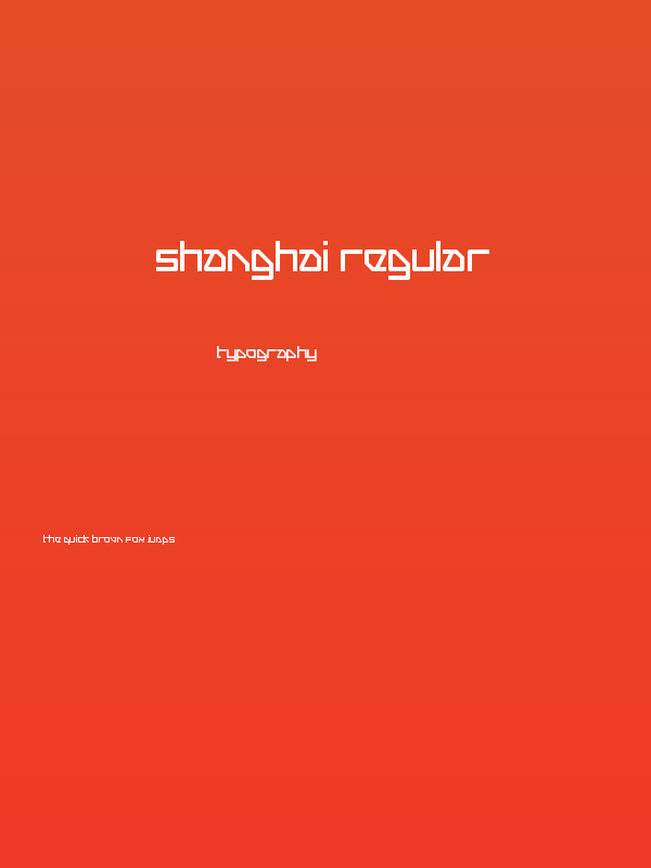 Shanghai Regular Poster
