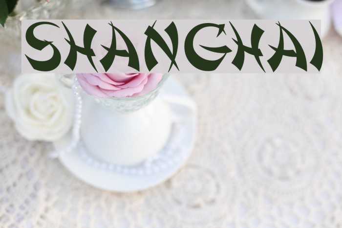 Shanghai Font examples