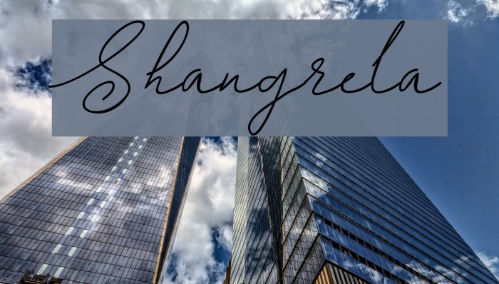Shangrela Font examples