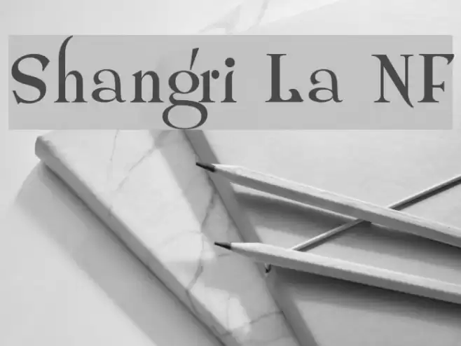 Shangri La NF Font examples