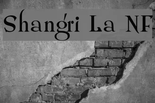 Shangri La NF Font examples