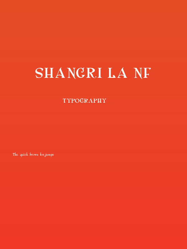 Shangri La NF Poster