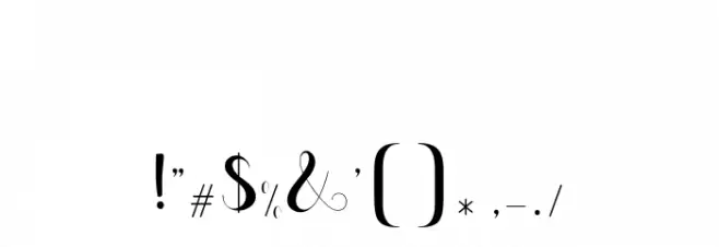 ShanhieFree Font OTHER CHARS