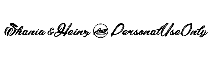 Shania&Heinz_PersonalUseOnly  Frei Schriftart Herunterladen