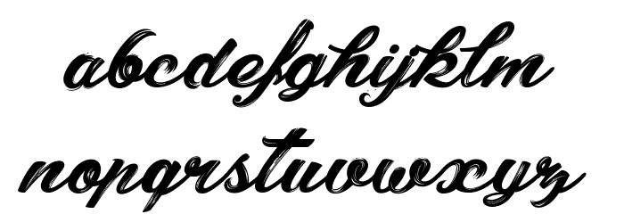 Shania&Heinz_PersonalUseOnly Font LOWERCASE