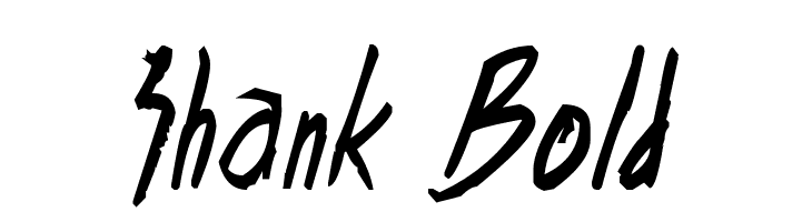 Shank Bold  フリーフォントのダウンロード