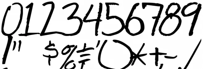 Shank Bold Font OTHER CHARS