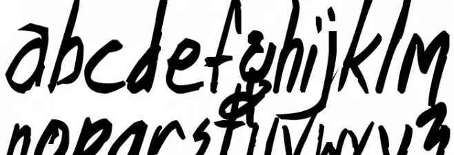 Shank Bold Schriftart Kleinbuchstaben