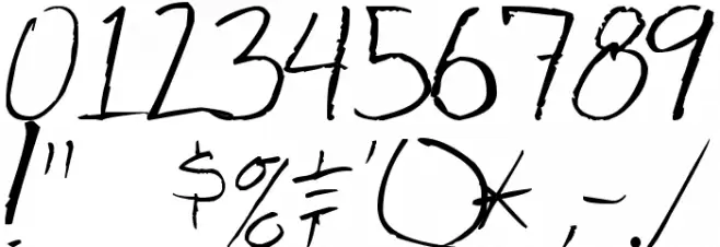 Shank Font OTHER CHARS