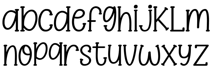 Shankster Font LOWERCASE