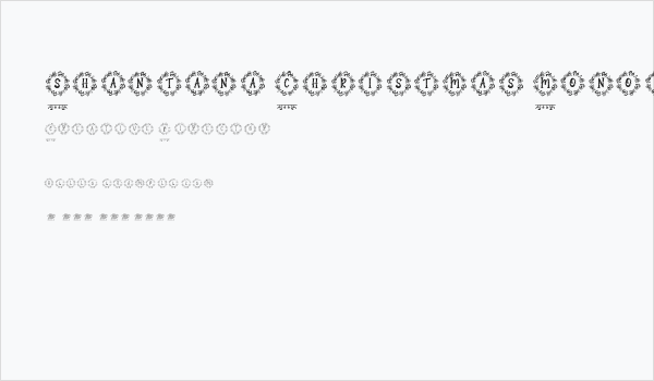 Shantana Christmas Monogram Reg Business Card