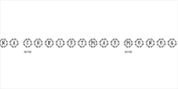 Shantana Christmas Monogram Reg Logo