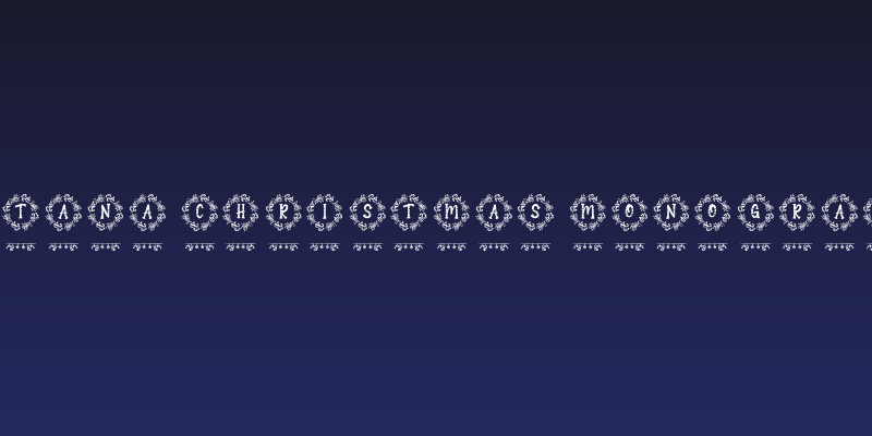 Shantana Christmas Monogram Reg Social Header