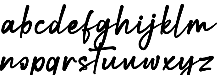 Shantay Font LOWERCASE