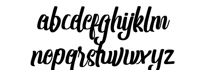 Shanthans Font LOWERCASE
