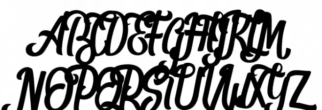 Shanthans Schriftart Groß