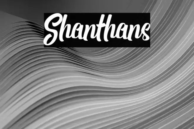 Shanthans Font examples