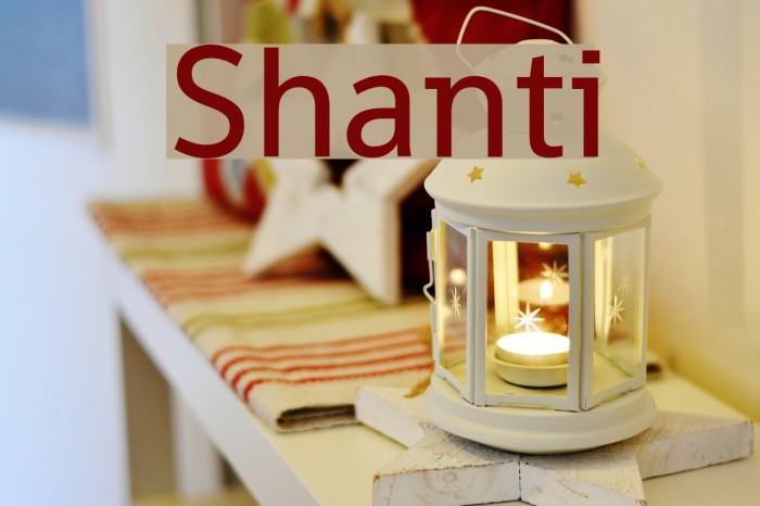 Shanti Font examples