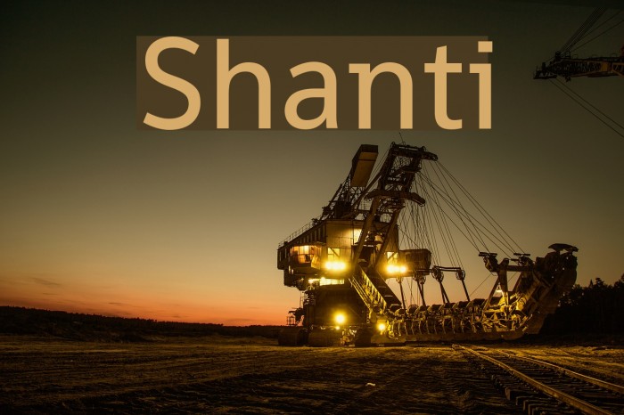 Shanti Font examples