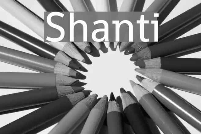 Shanti Font examples