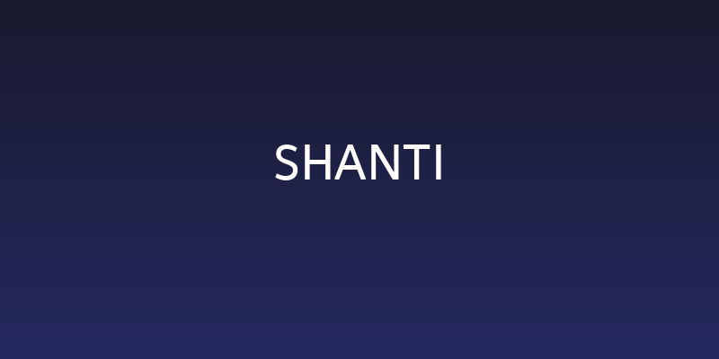 Shanti Social Header