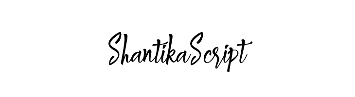 ShantikaScript  免费字体下载