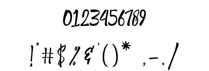 ShantikaScript Font OTHER CHARS