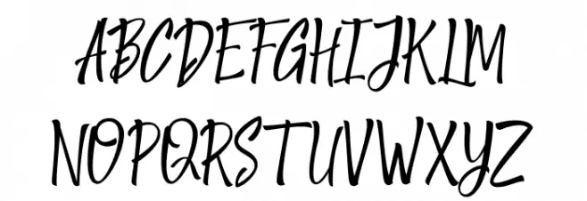 ShantikaScript Schriftart Groß